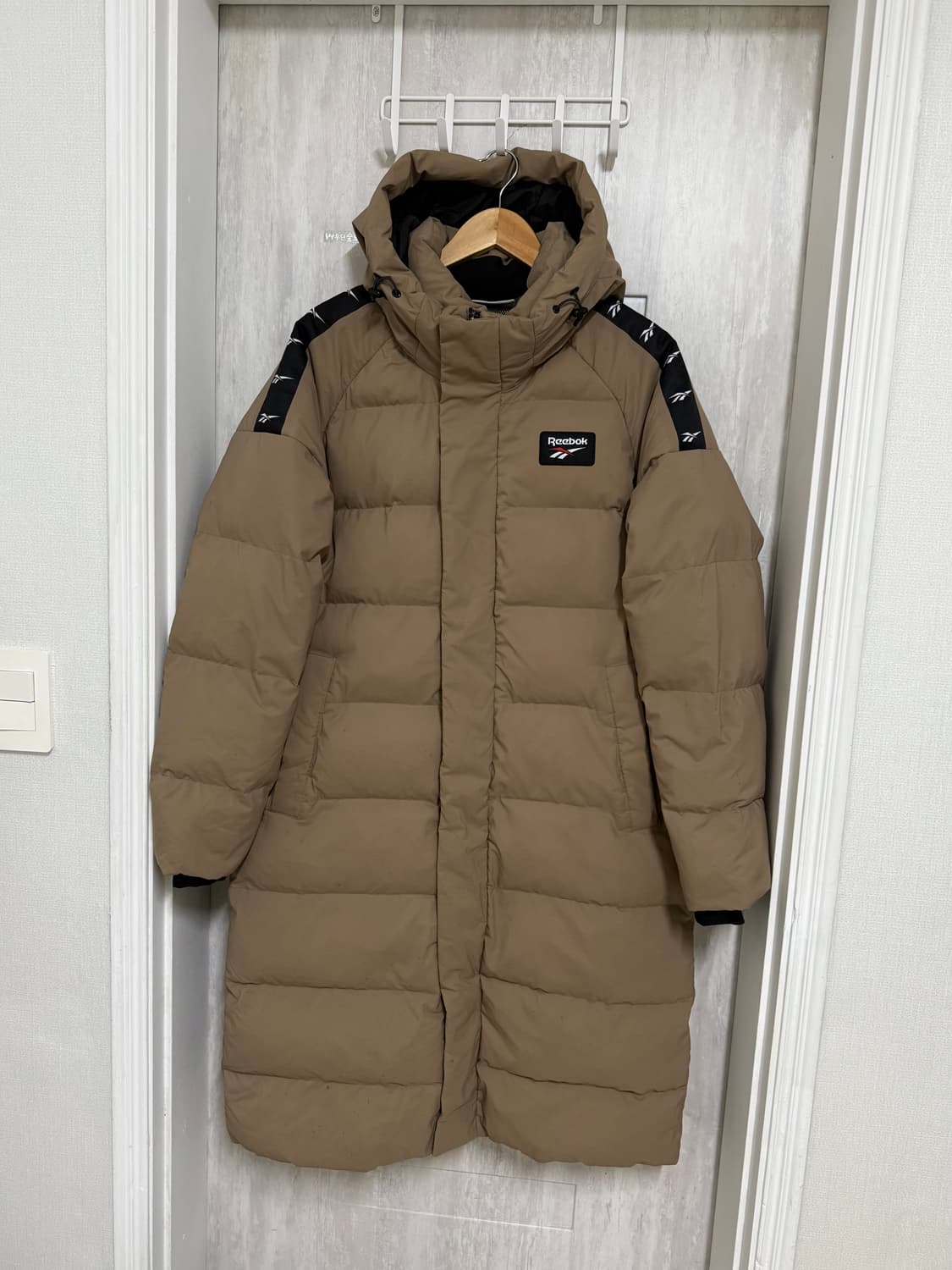 95 M / 리복 베이지 롱패딩 점퍼 상품이미지1