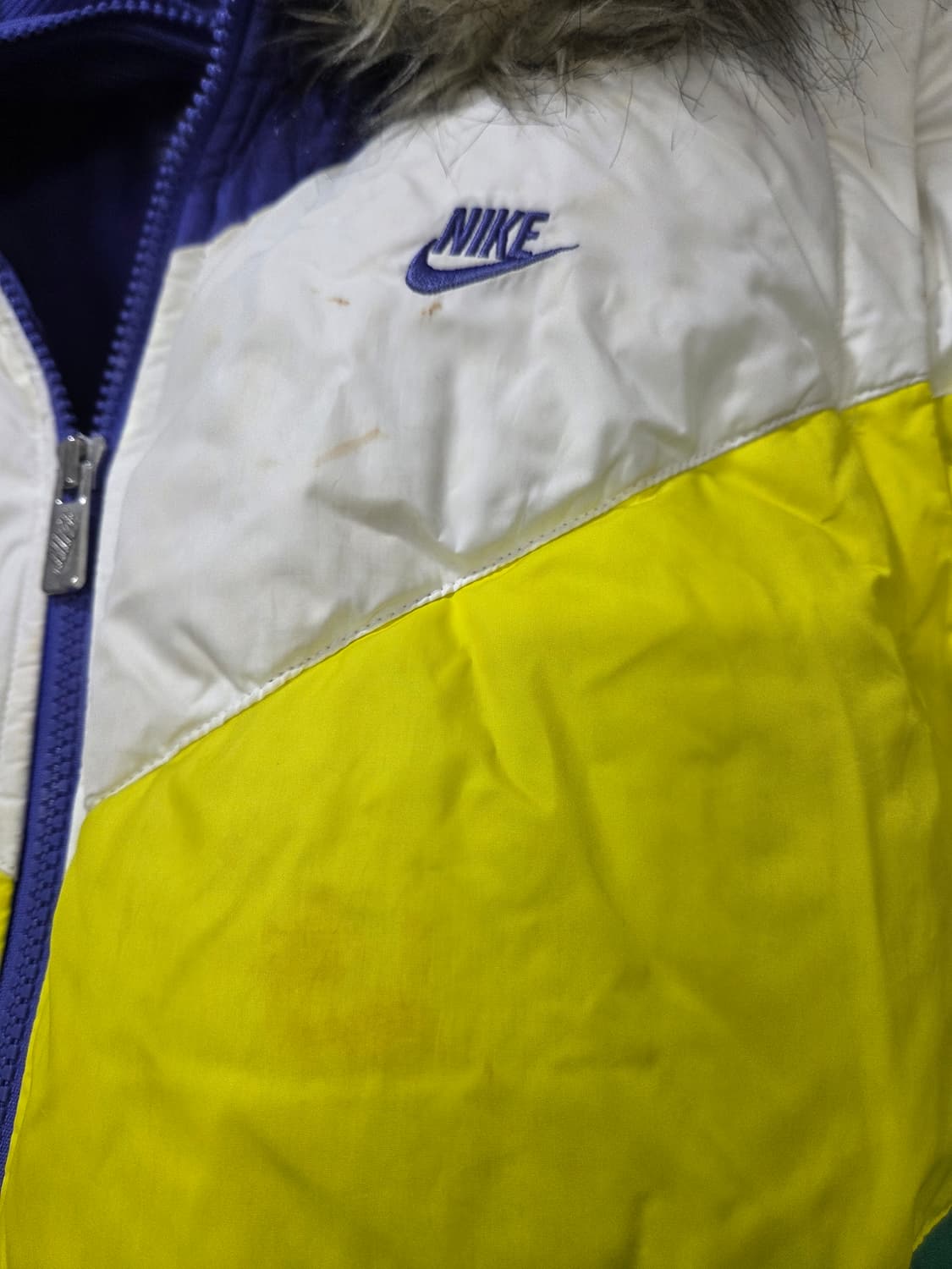 나이키 컬러 블록 후드 덕다운 패딩 점퍼 & 베스트(조끼) 남녀공용 상품이미지4