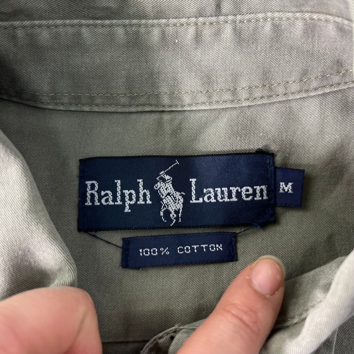 95 폴로랄프로렌 코튼 카키 셔츠  상품이미지4