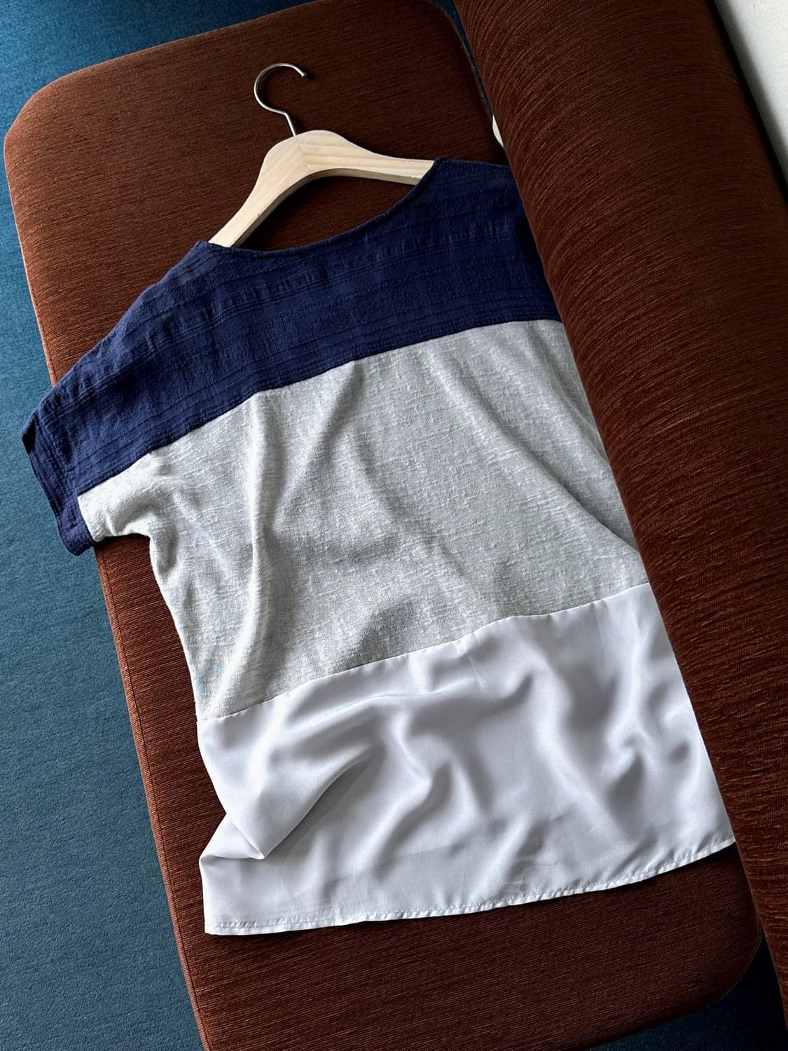 Design two tone panel wide top 상품이미지2