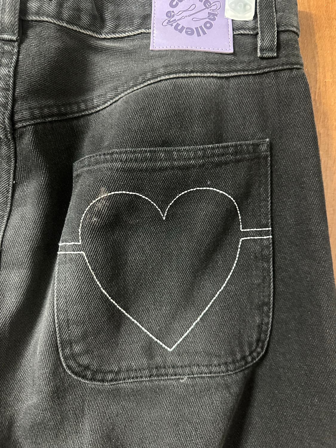 까르네볼렌테 fly together 블랙하트데님 30 size 상품이미지4