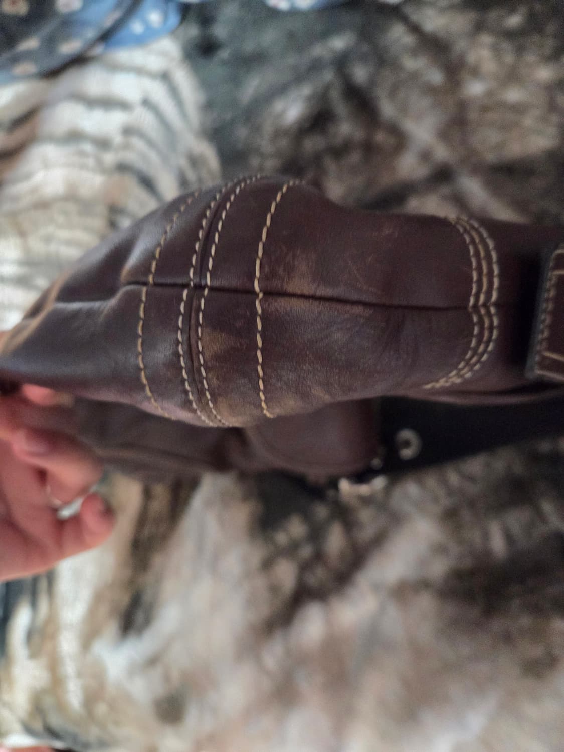 Coach 브라운 빈티지 버클백 숄더백 상품이미지4