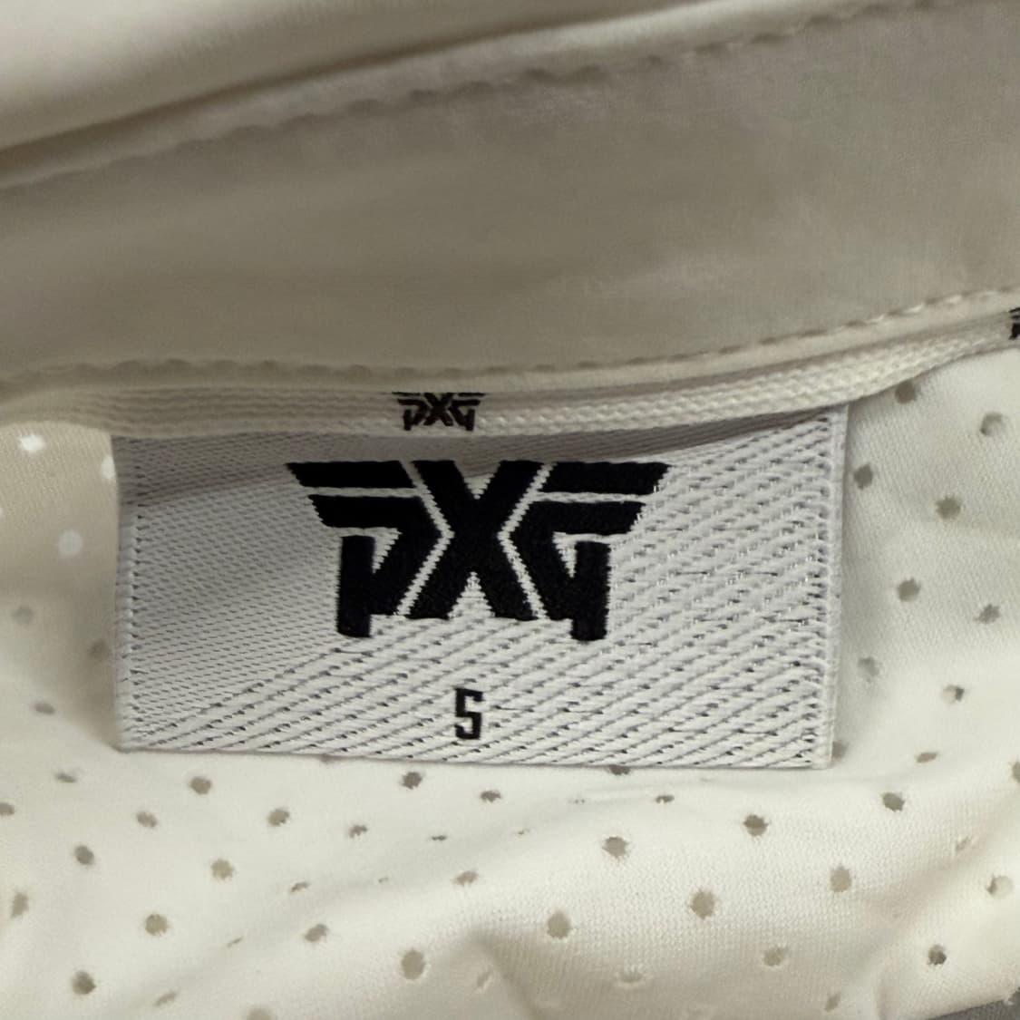 [정품/S] PXG 화이트 배색 골프 반팔 티셔츠 b19 상품이미지7