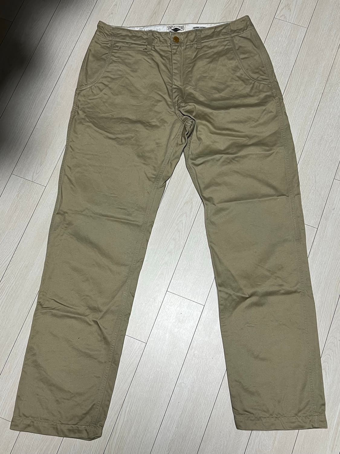 아웃스탠딩 치노팬츠 베이지 32사이즈 상품이미지1