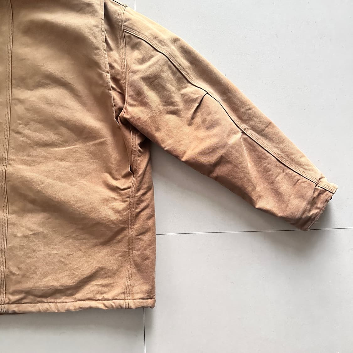 칼하트 C03 BRN 미국 생산 빈티지 디트로이트 자켓 후드 포함 46R 상품이미지8