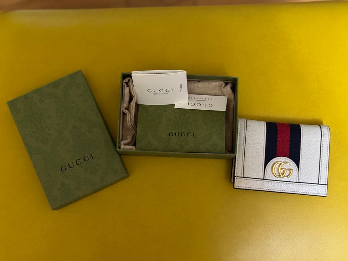 구찌 오피디아 GG 반지갑 아이보리(정품) 상품이미지5