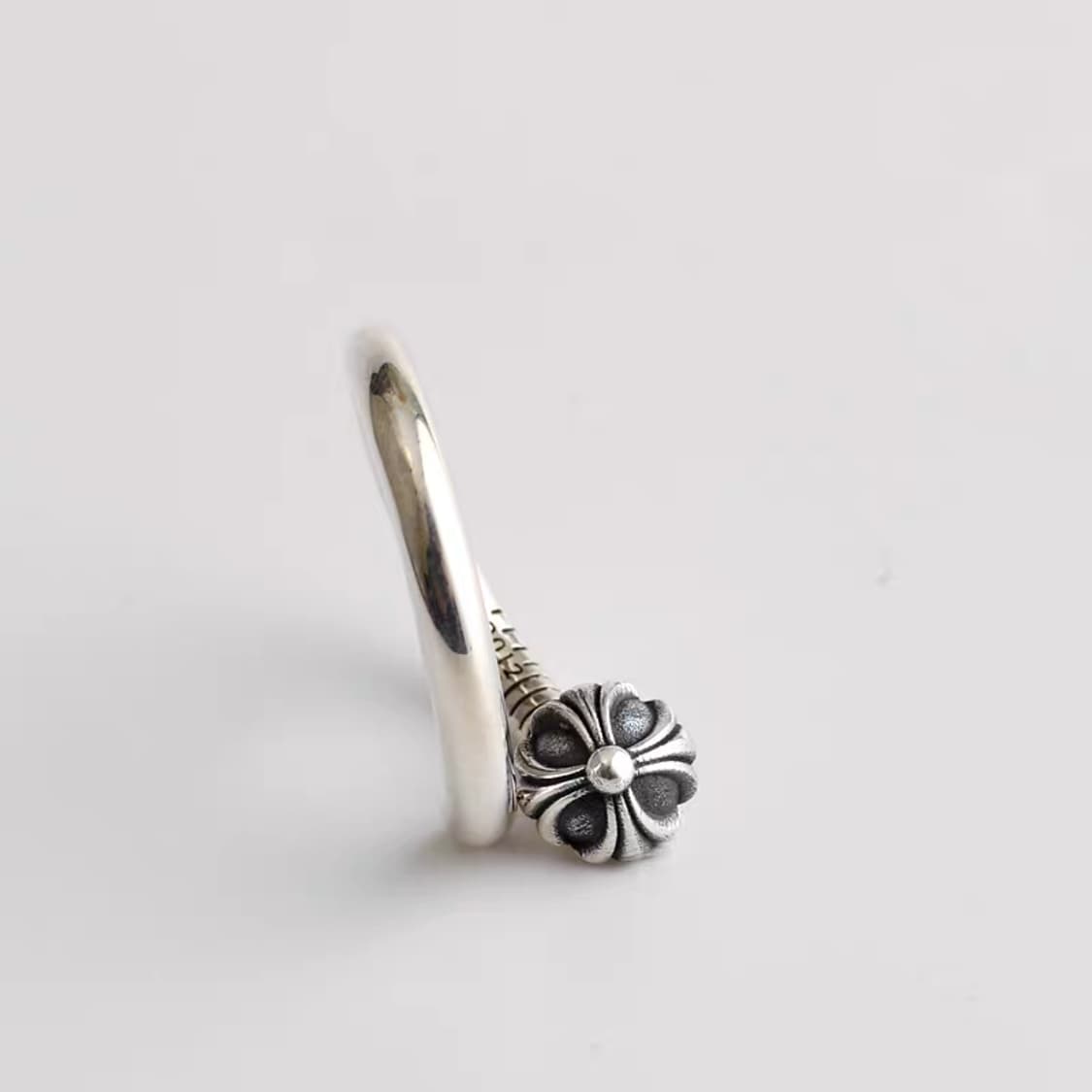 Oceanora S925 스털링 실버 라운드 네일 반지 상품이미지3