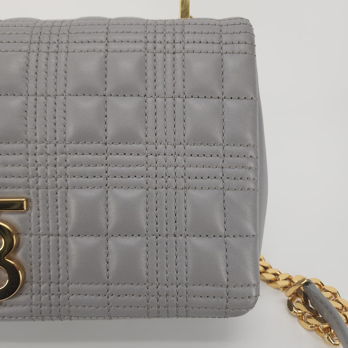 초민트급 버버리 스몰 롤라백 체인 숄더백 그레이 금장 상품이미지3