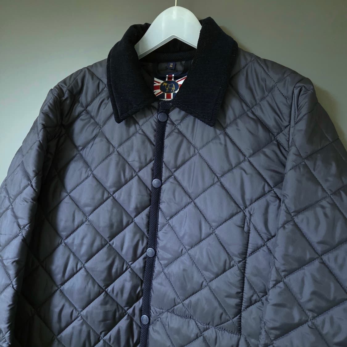 [M(38)] 라벤햄 레이돈 퀼팅자켓 네이비 / 퀄팅 상품이미지3