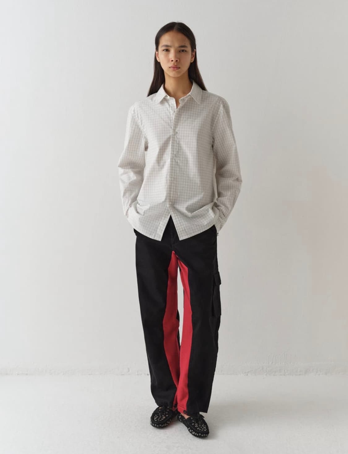 (XL) 기마구아스 Suli 체크셔츠 상품이미지5