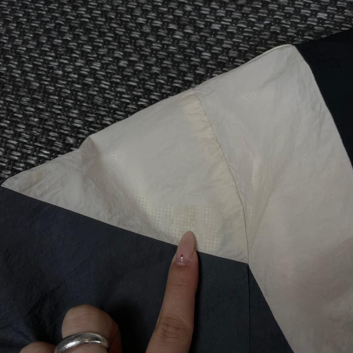 푸마 블랙 삼색컬러 바람막이 자켓 S 상품이미지8