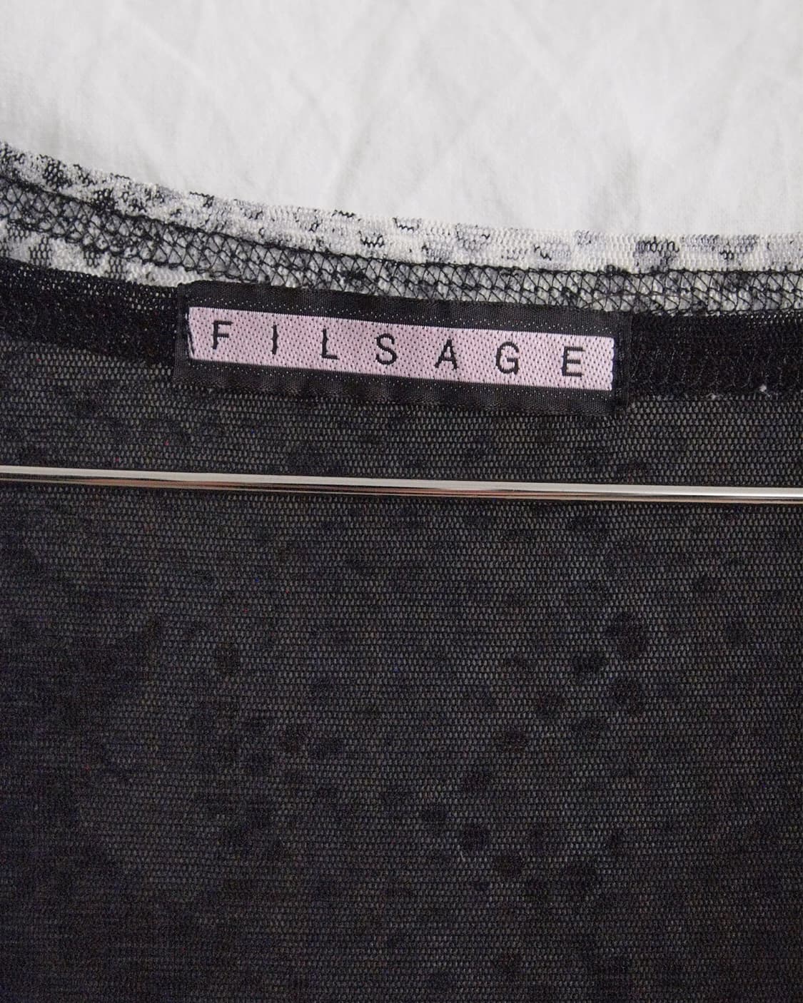 filsage 재팬 더블레이어 셔링 파이톤 브이넥 티셔츠 상품이미지6