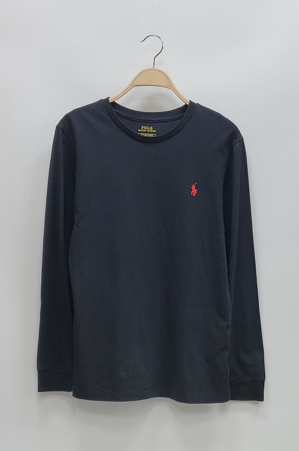 POLO 폴로 랄프로렌 레드 포니 긴팔 티셔츠 / 남 170-92A 블랙 상품이미지1