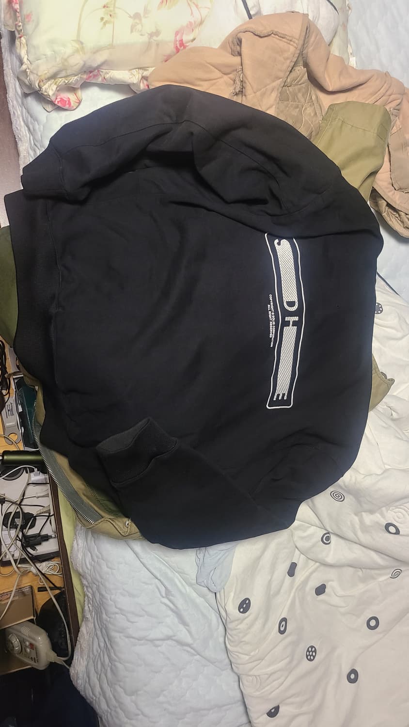 솔리드옴므 검정 후드 48사이즈 상품이미지3