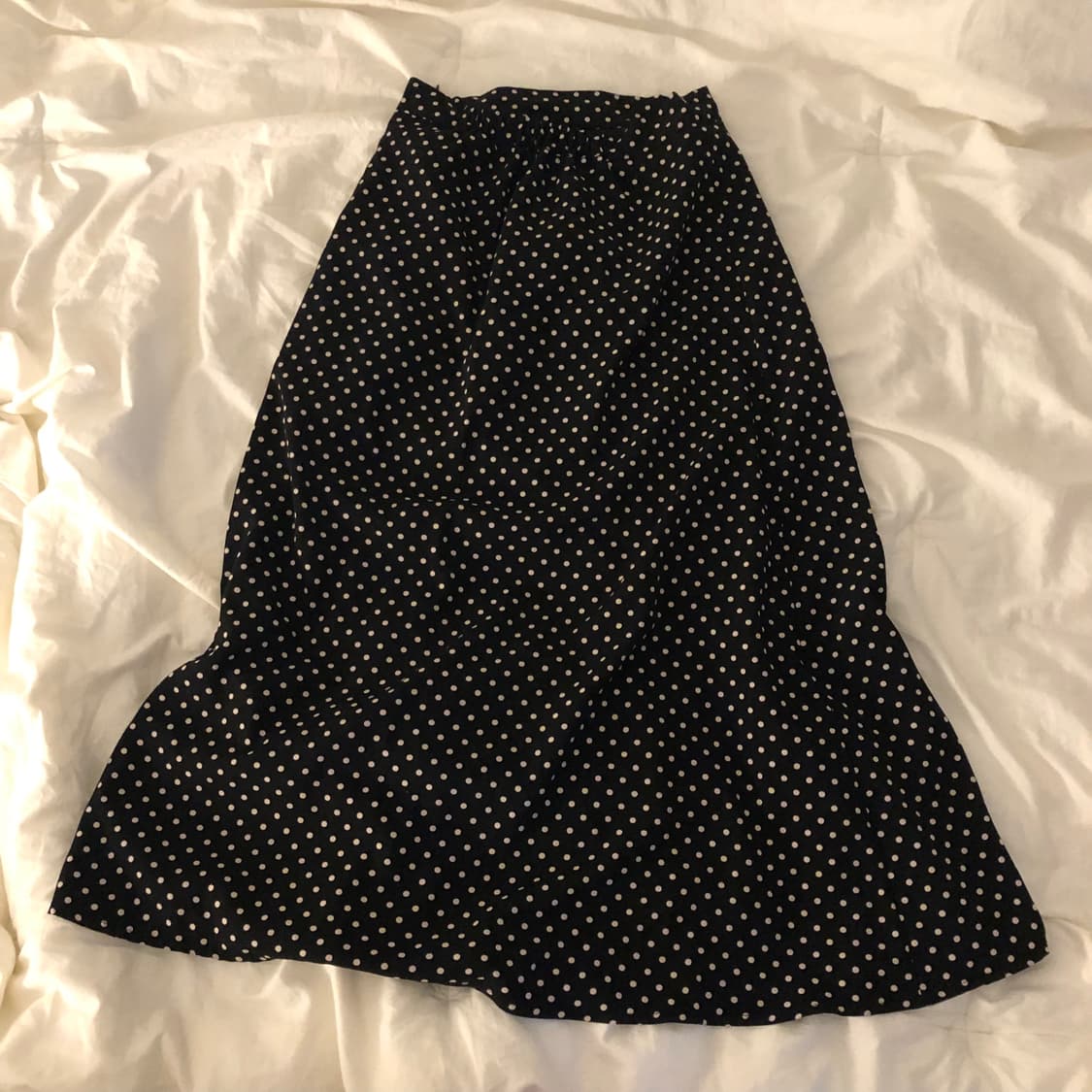 도트패턴 롱스커트  상품이미지1