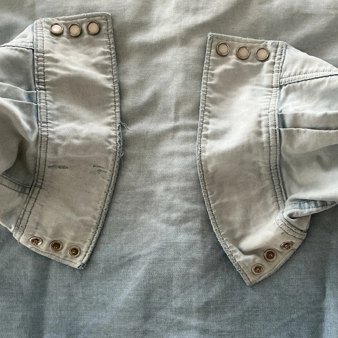 RRL 더블알엘 워시드 데님 웨스턴 셔츠 연청 상품이미지6