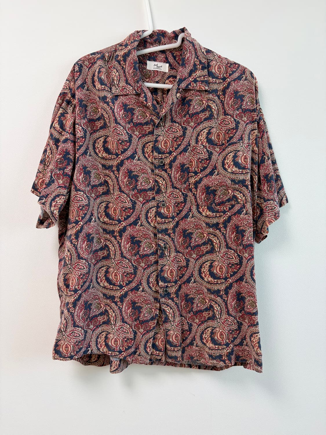 [Last Resort] 페이즐리 패턴 반팔 오픈칼라 셔츠 상품이미지1