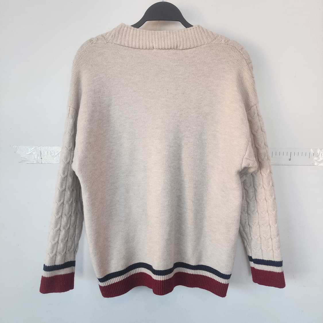 르니앤맥코이 아이보리 꽈배기 가디건 상품이미지8