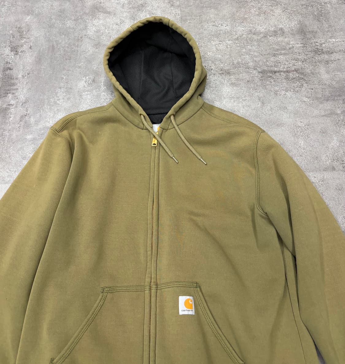 칼하트 써멀 후드 집업 올리브 상품이미지4