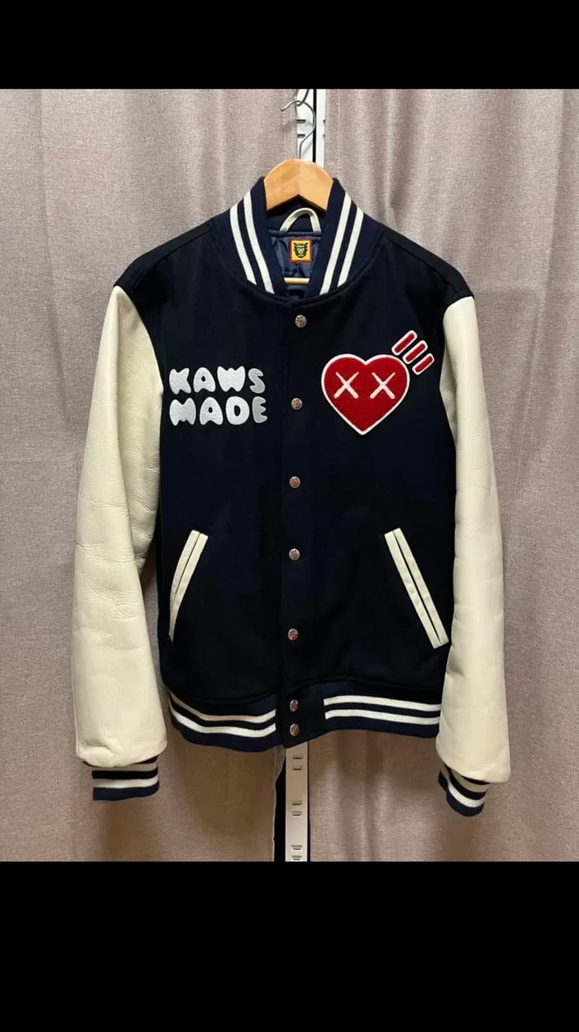 휴먼메이드 X 카우스 바시티 자켓 스타장 human made kaws 상품이미지2