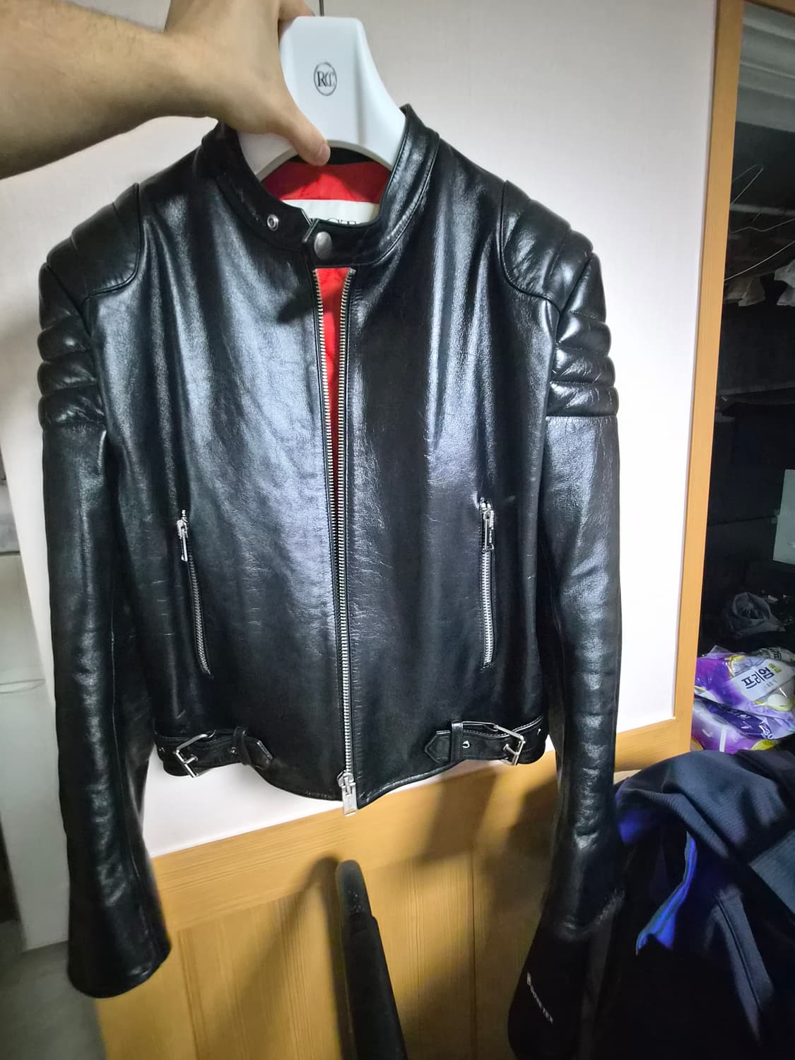 렉토 레드라이너 레이서 레더 자켓 상품이미지1