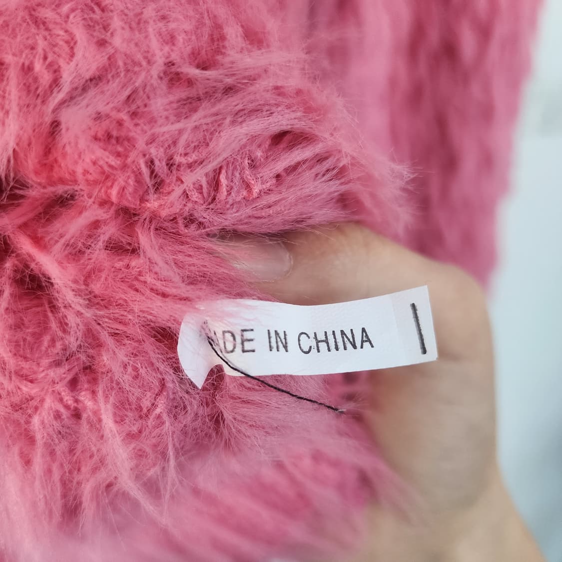 앙고라 퍼 핑크 크롭 가디건 상품이미지5