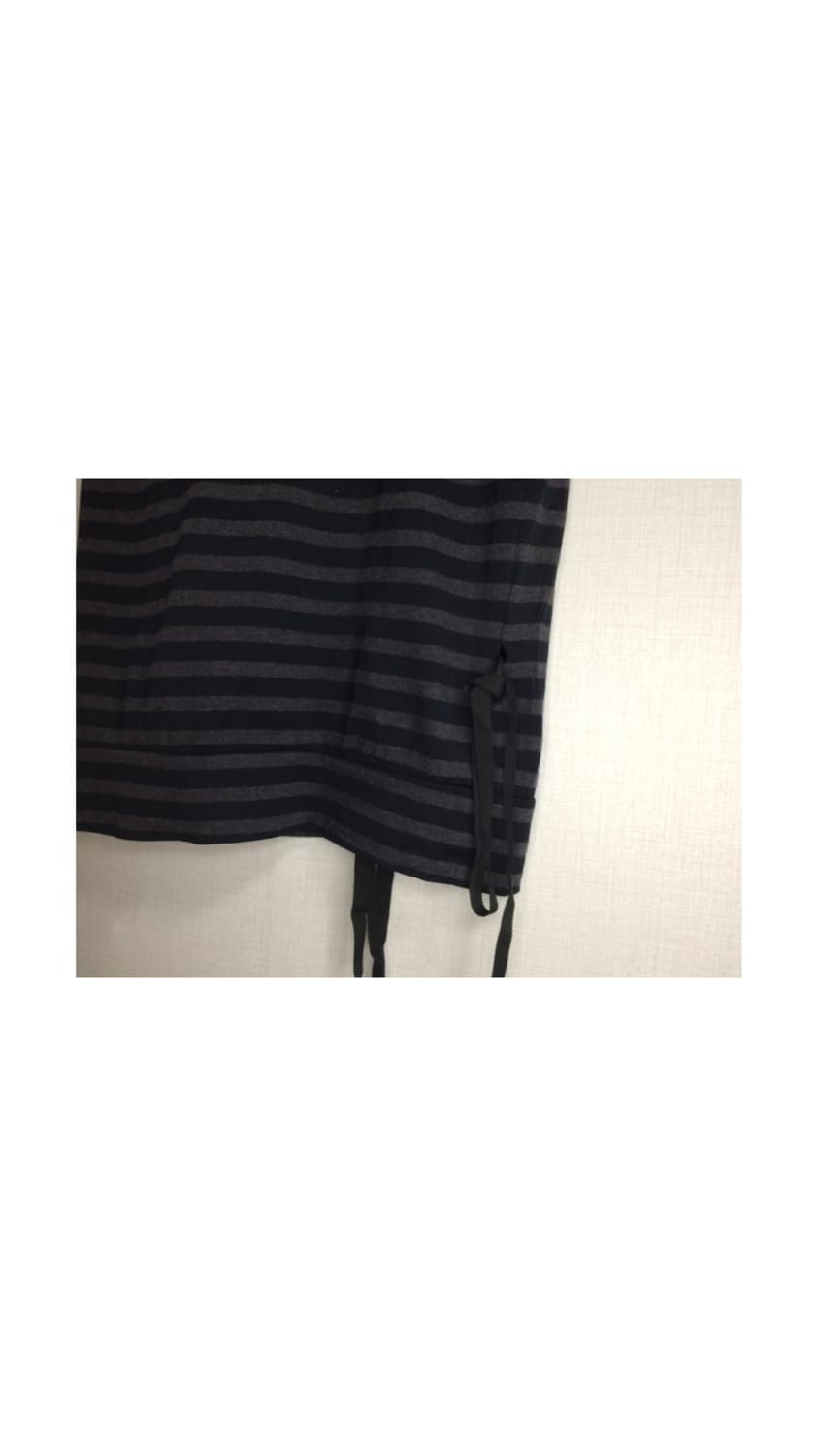 Sacai luck 차콜 스트라이프 가디건 반팔 상품이미지5