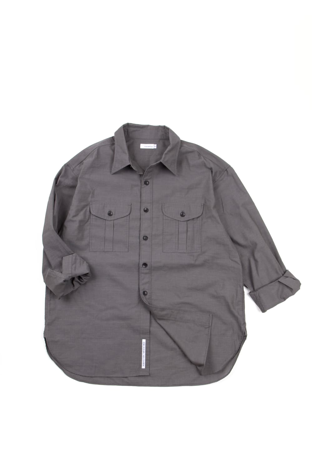 Nanamica 유틸리티 파나마 셔츠 그레이 상품이미지5