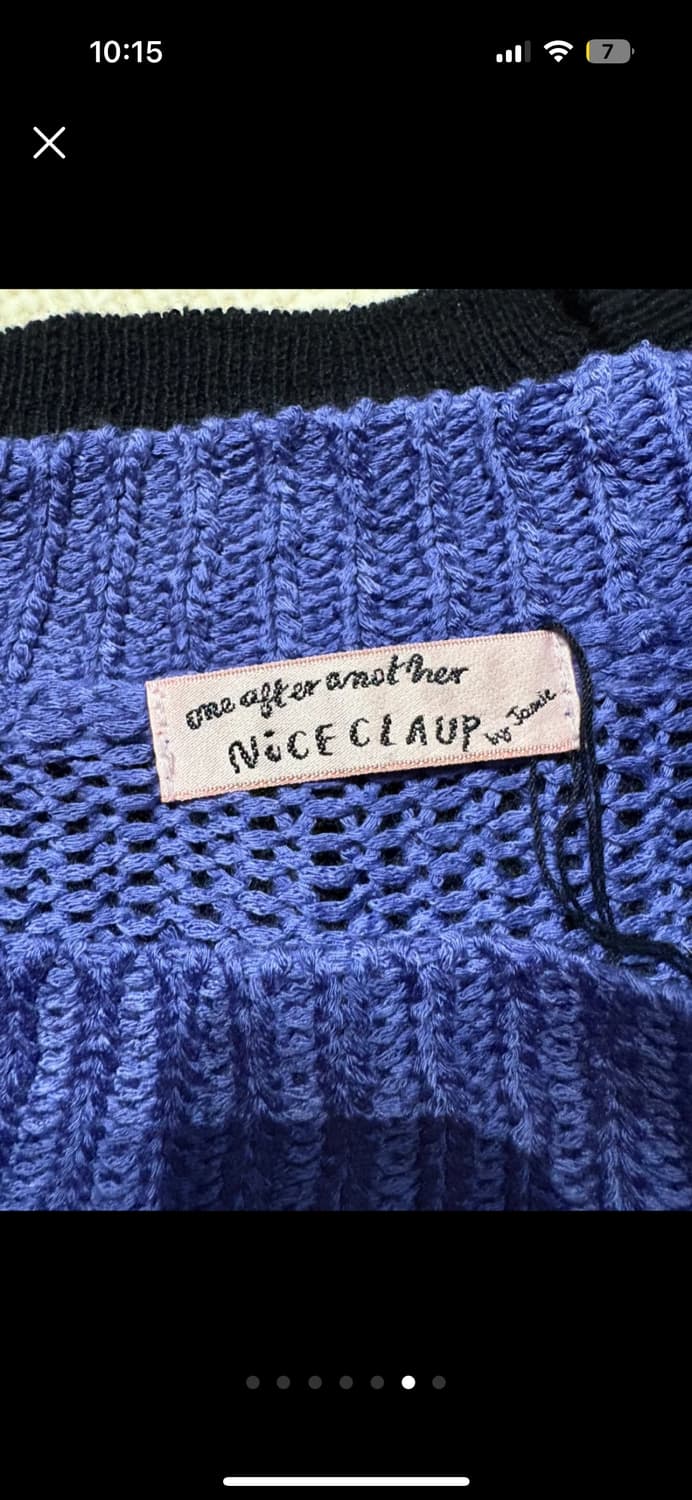 [새제품] NICE CLAUP의 데미지 니트 Japan 상품이미지2