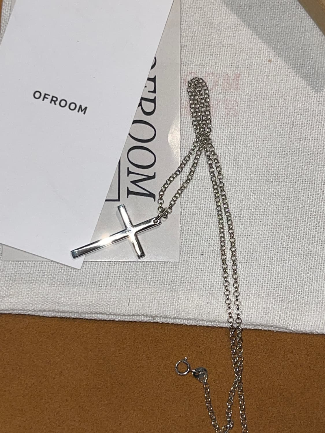 실버925 크로스팬던트 네크리스 남자목걸이 상품이미지2