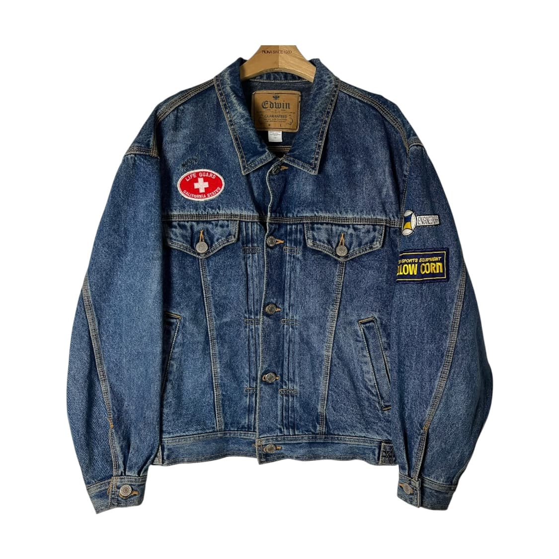 [Edwin] 90's 에드윈 재팬 쥐쟌 데님 트러커자켓 상품이미지1