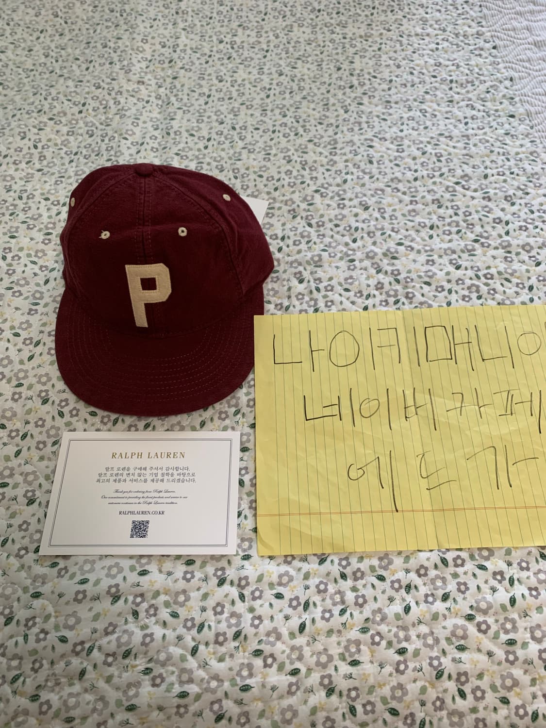 [FREE] 폴로 랄프로렌 25FW 펠트 패치 샤모아 볼 캡 레드 와인 상품이미지7