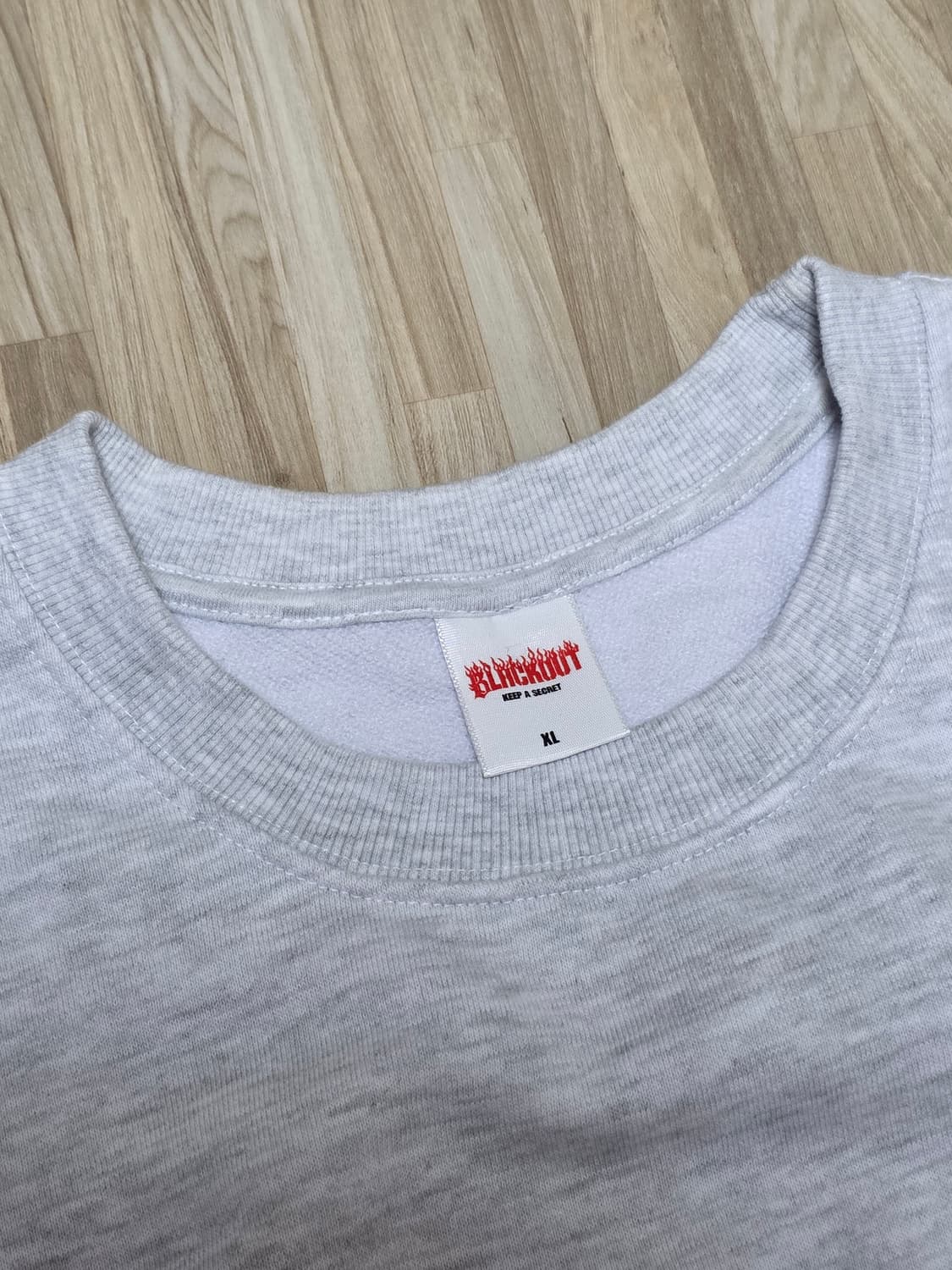 블랙아웃 스웻 셔츠 XL 상품이미지3