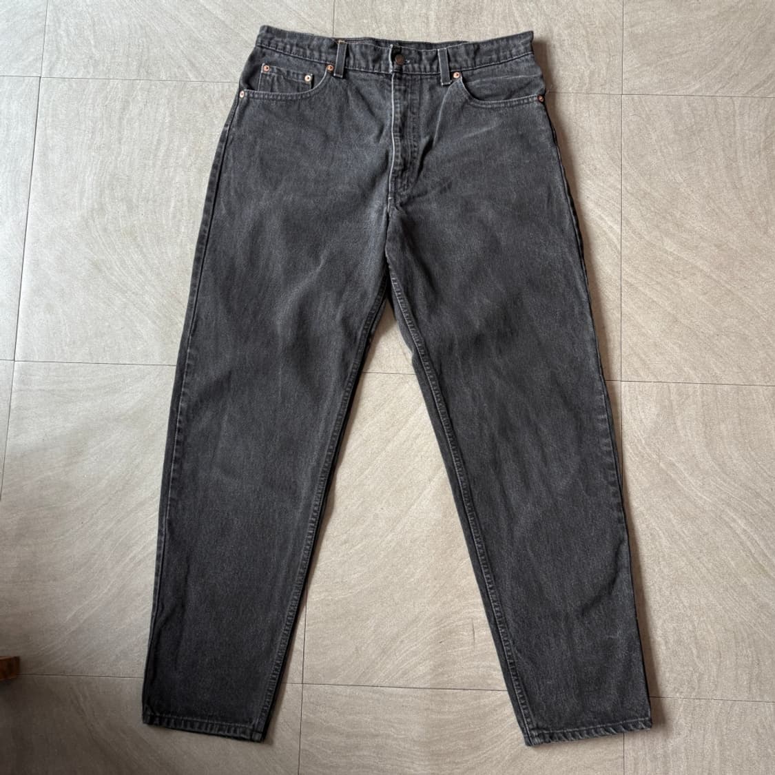 95년 미국 생산 리바이스 550 데님 블랙 팬츠 상품이미지1