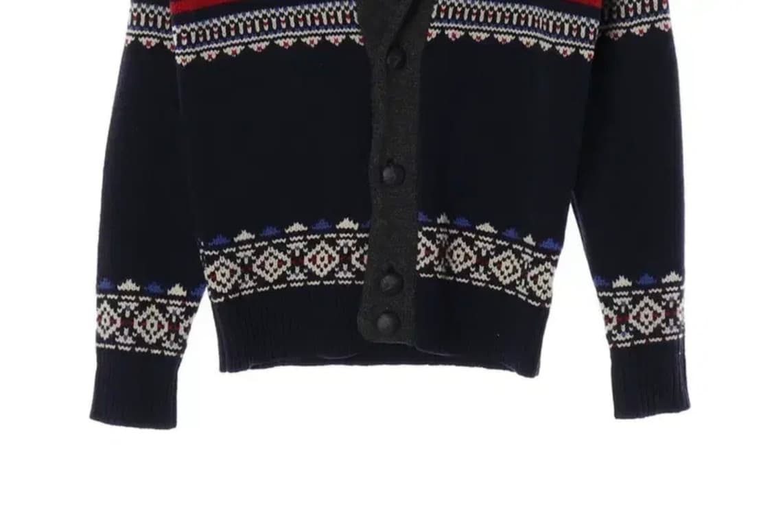 타미힐피거 에스닉패턴 숄카라 울 가디건 S 무료배송 상품이미지4