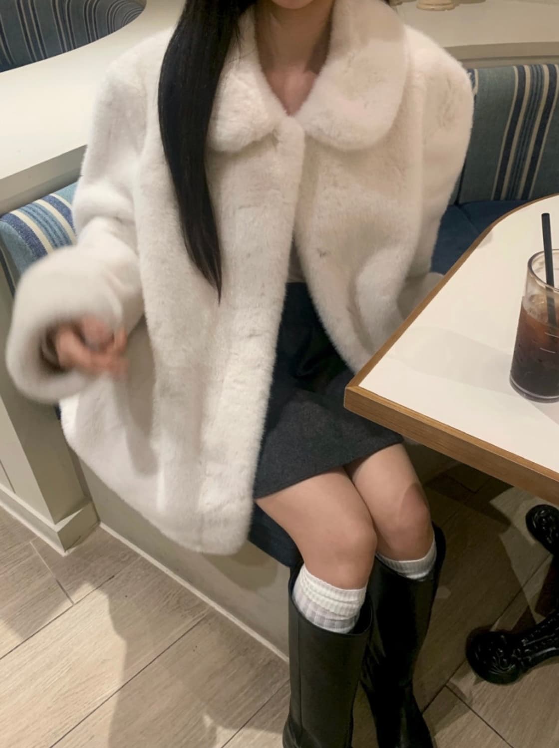 (새상품)멜로 밍크 퍼코트 상품이미지3