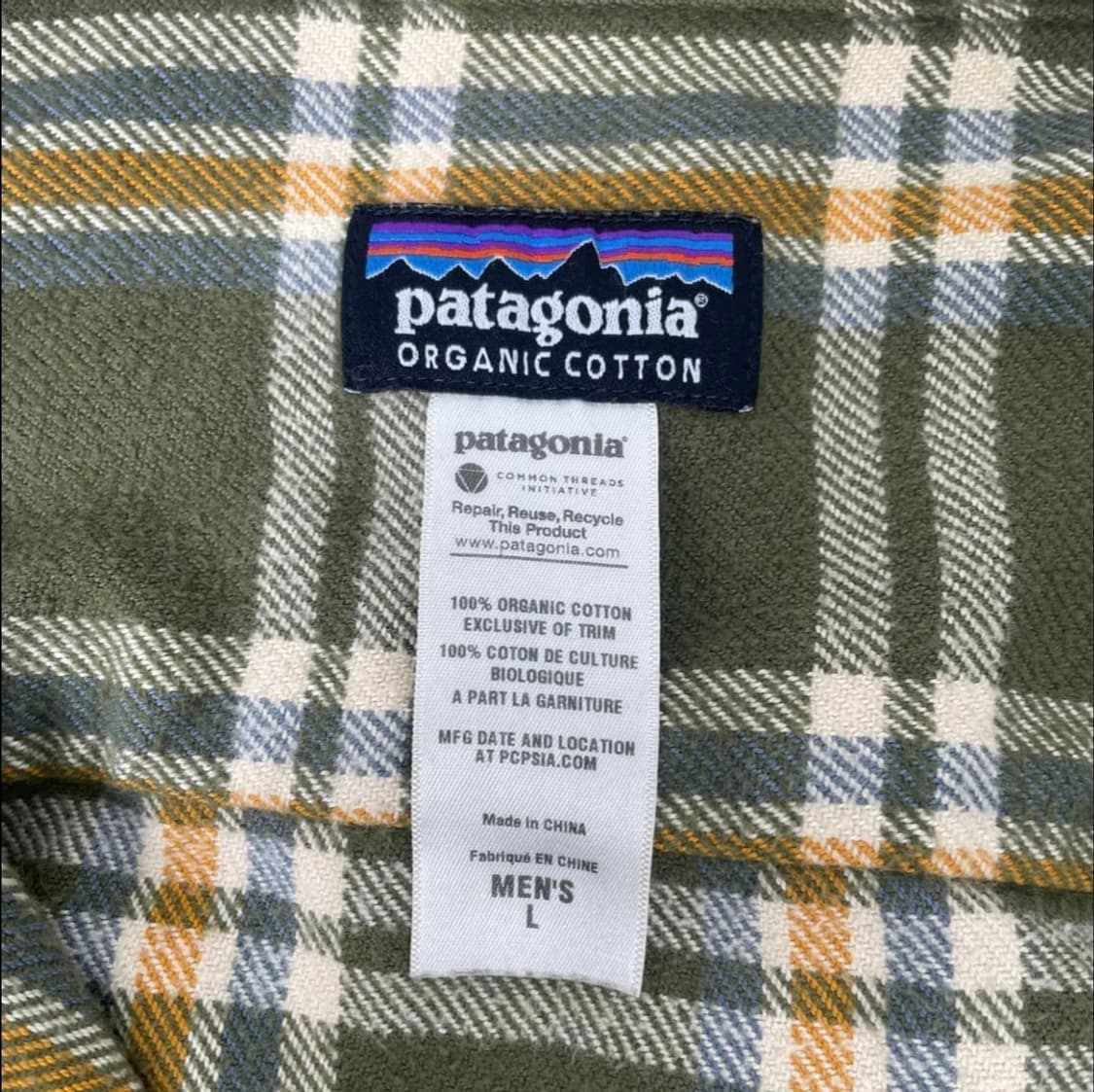 빈티지 파타고니아 플란넬 체크셔츠 L 상품이미지4