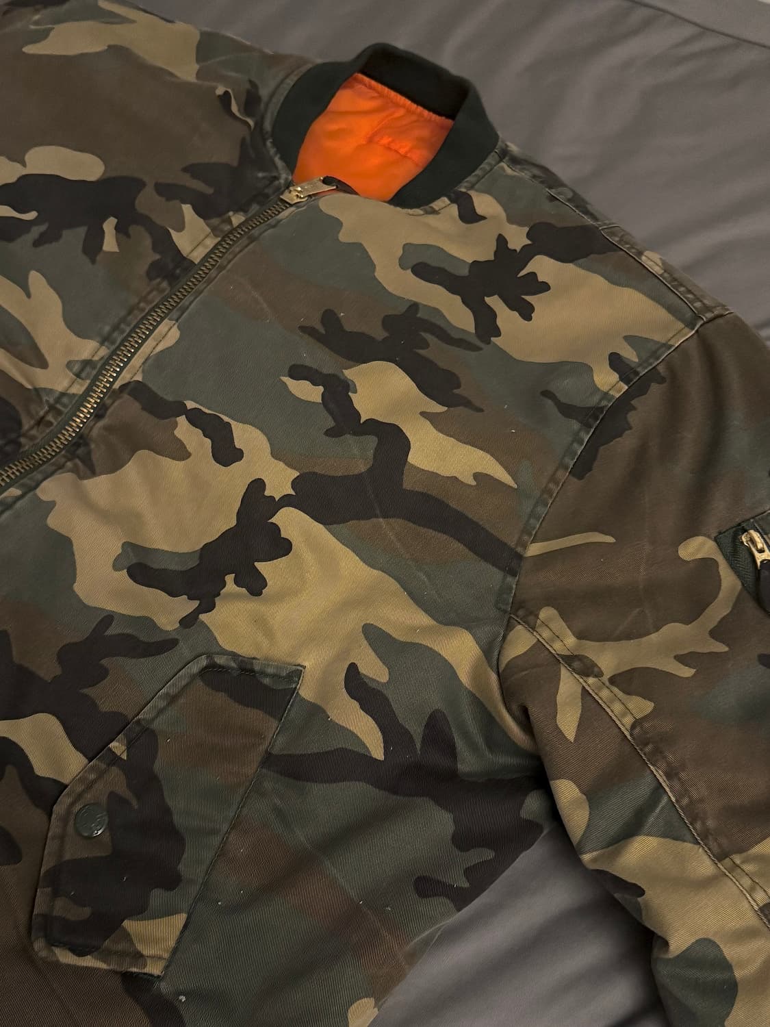 Fostex (02 라프시몬스) 원판 MA-1 우드랜드 자켓 상품이미지3