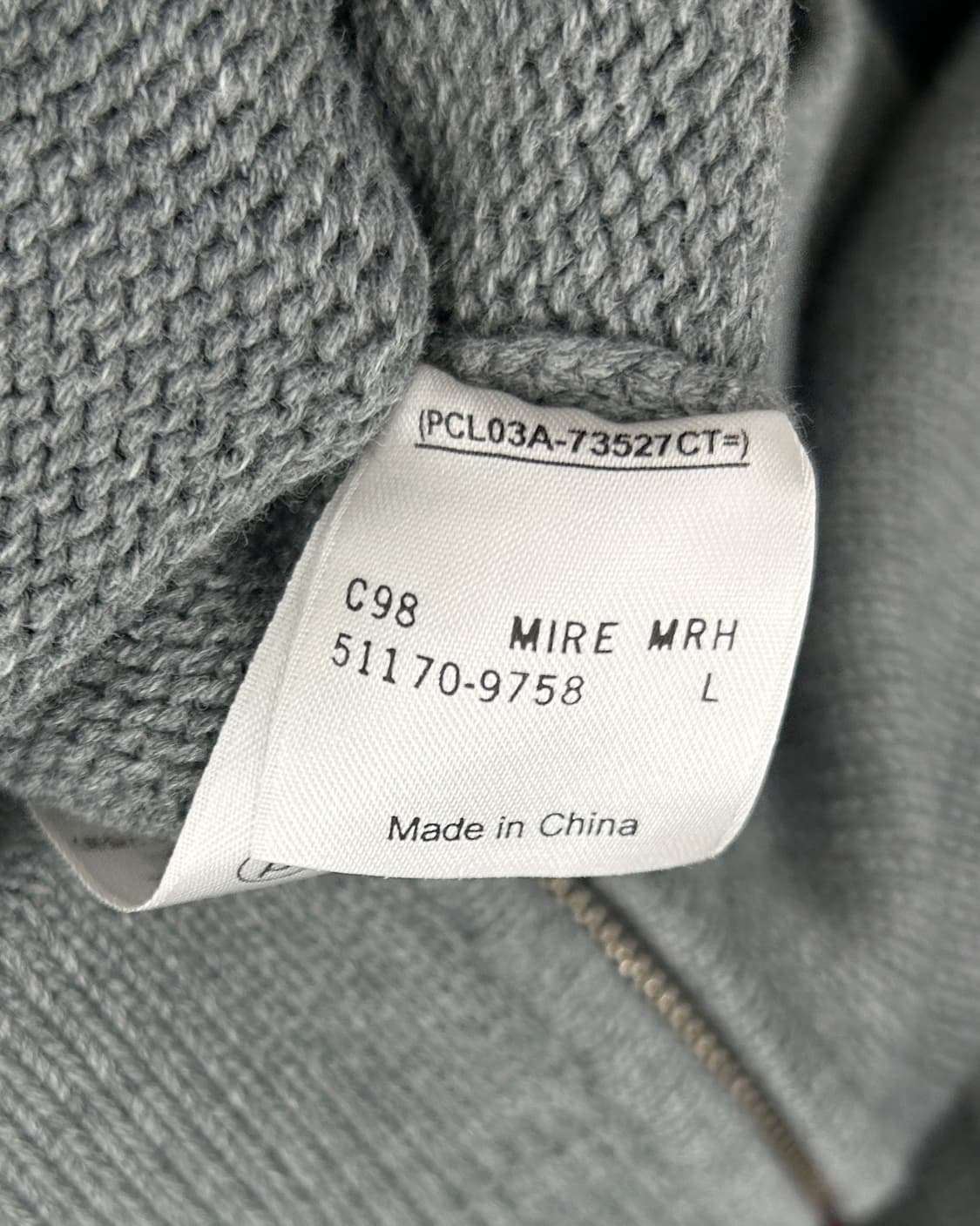 리바이스 00s 스티치 디테일 코튼 니트집업 상품이미지5