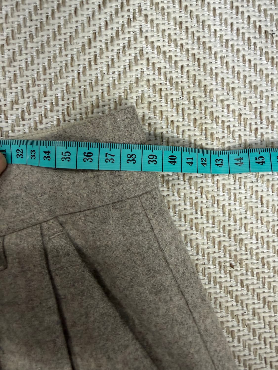 정품) 타임옴므 한섬 24ss 캐시미어 슬랙스 와이드 팬츠 78(30) 상품이미지8