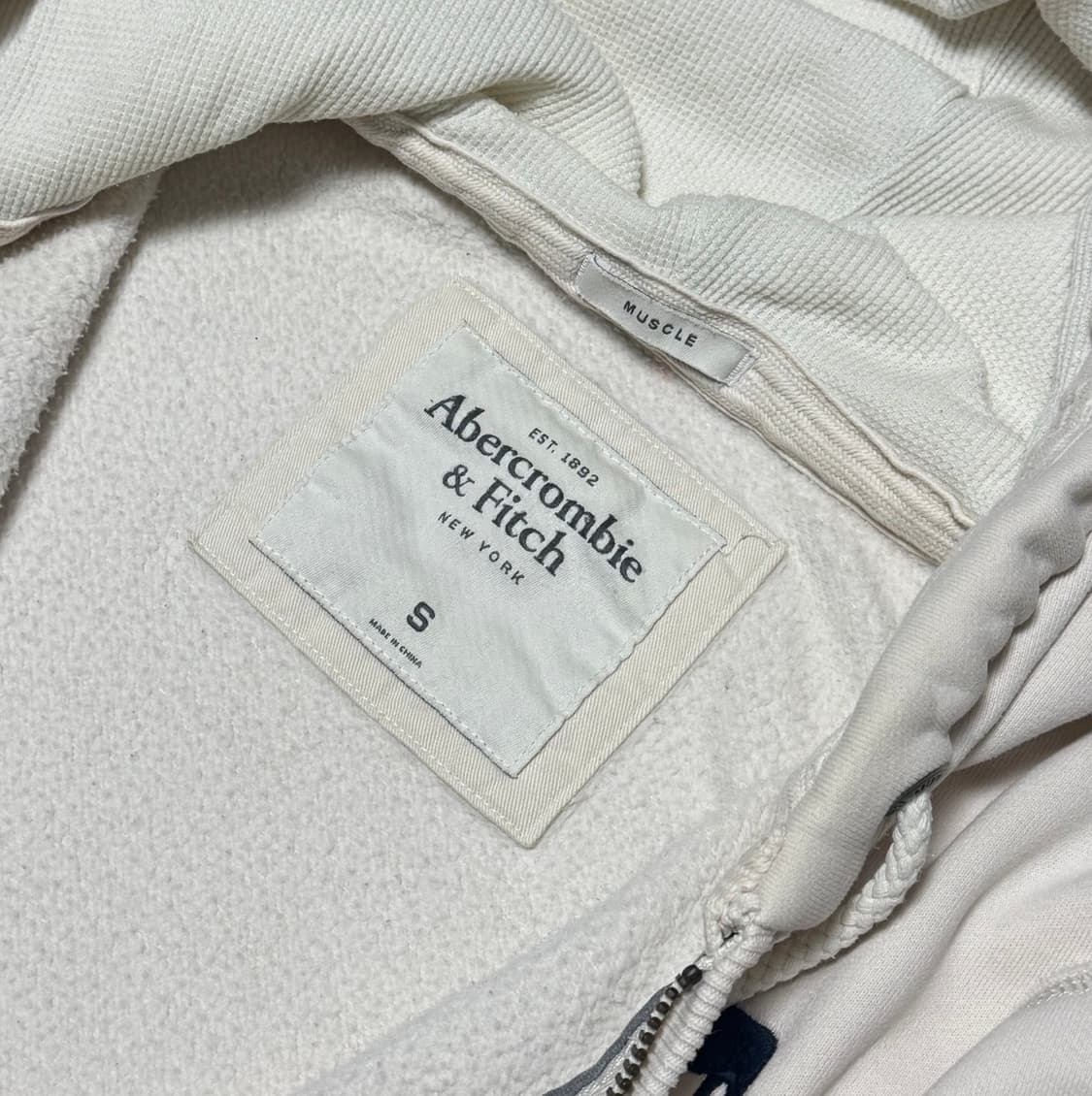 아베크롬비 연베이지 멜란지 후드집업 상품이미지5