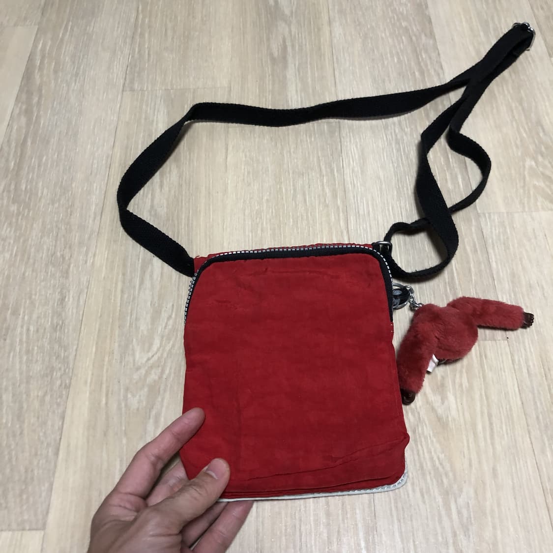 (ONE SIZE) 키플링 KIPLING 미니 스퀘어 크로스백 레드 상품이미지8