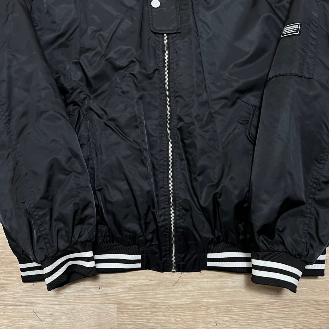 UliA 유리아 MA-1 항공점퍼 봄버자켓 [블랙] XL/105 상품이미지3