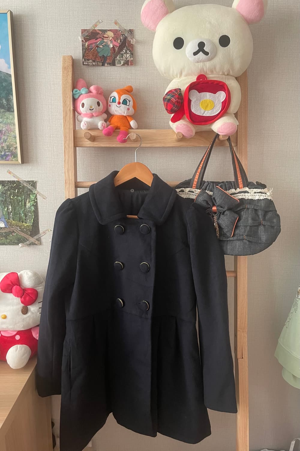 모리걸 빈티지 도쿄모리 네이비 숏코트 💙🖤 상품이미지1