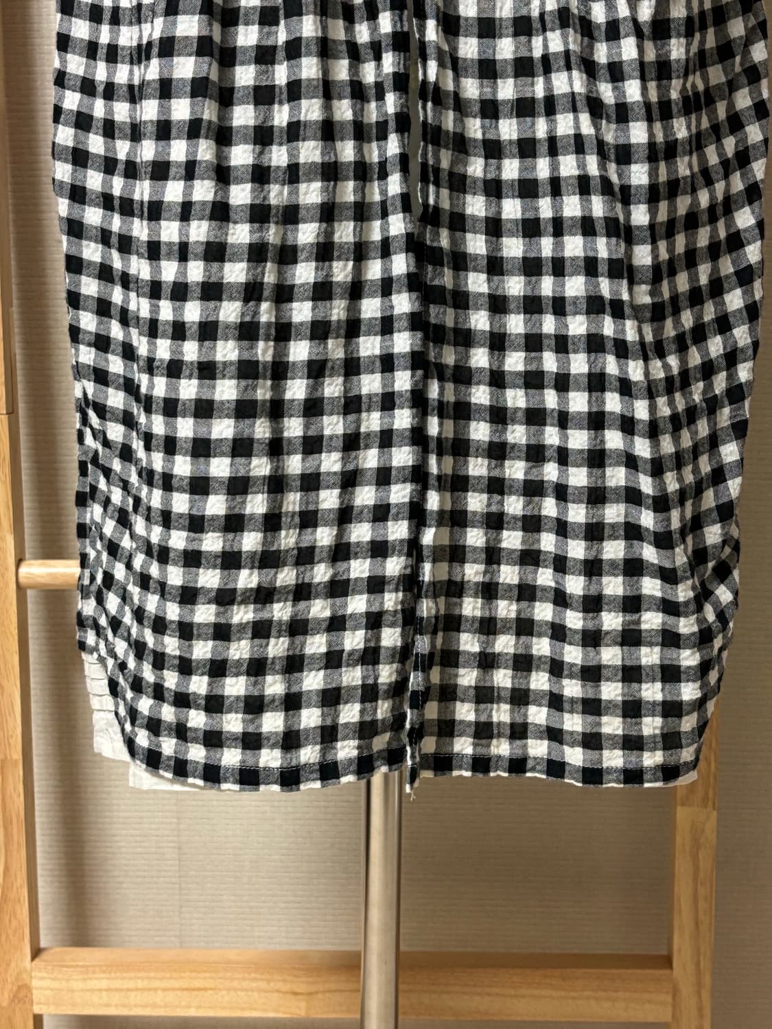 Nouvelle Vie 블랙 체크 바선생🖤 상품이미지3