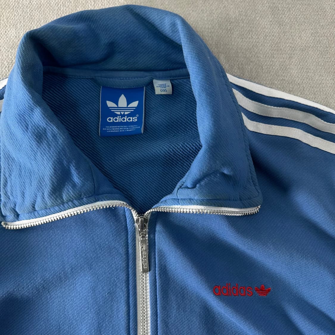 100 아디다스 베켄바우어 블루 트랙탑 져지 상품이미지3