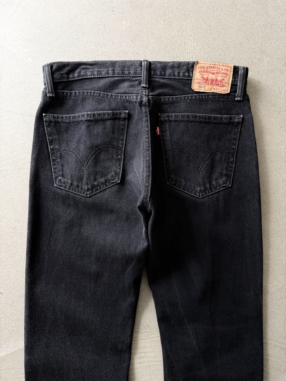 Levi's 505 Black Washing Denim Pants 상품이미지4
