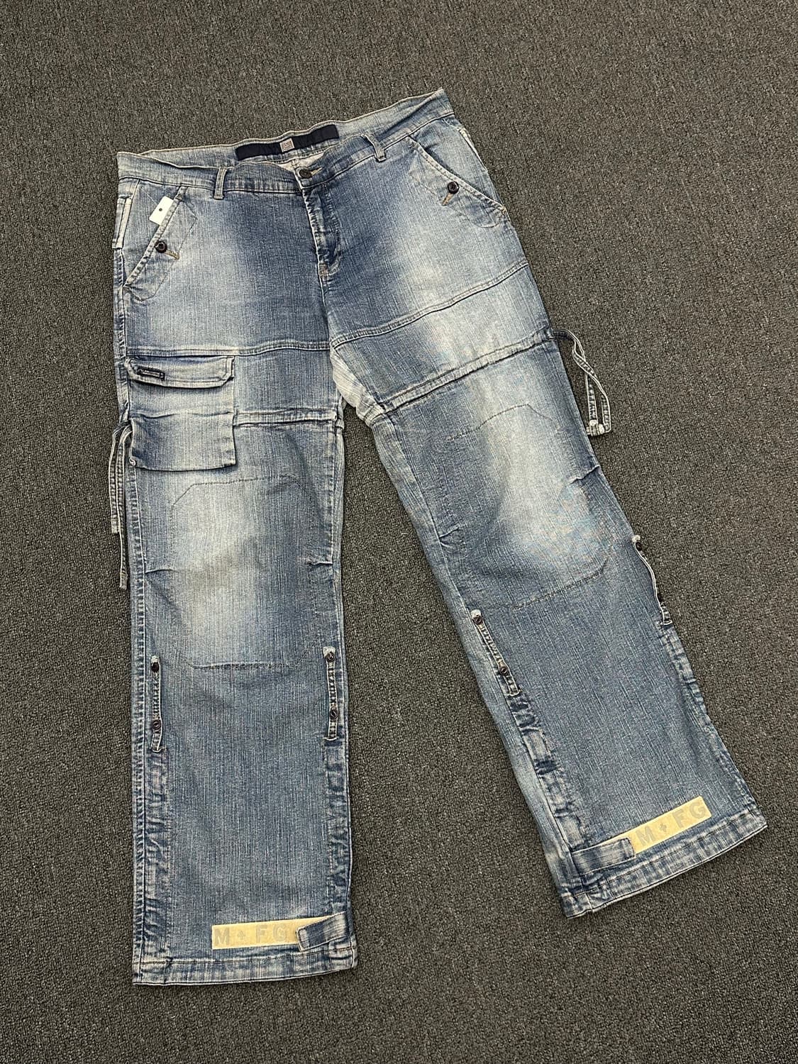 32)마리떼 프랑소와 저버 빈티지 컨버터블 카고 데님팬츠 상품이미지1