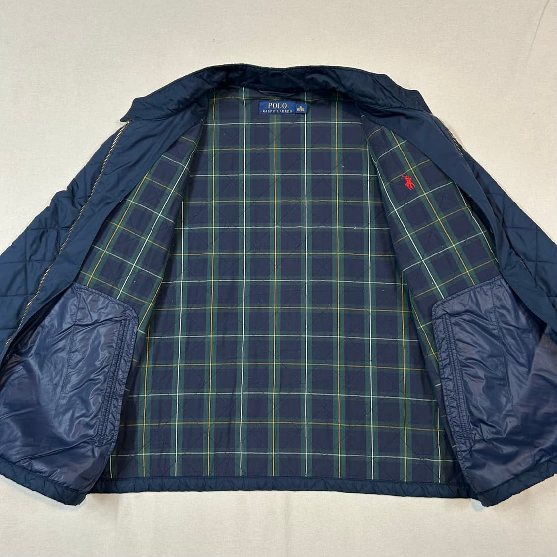 XL) 폴로 랄프로렌 네이비 퀼팅 자켓 상품이미지5