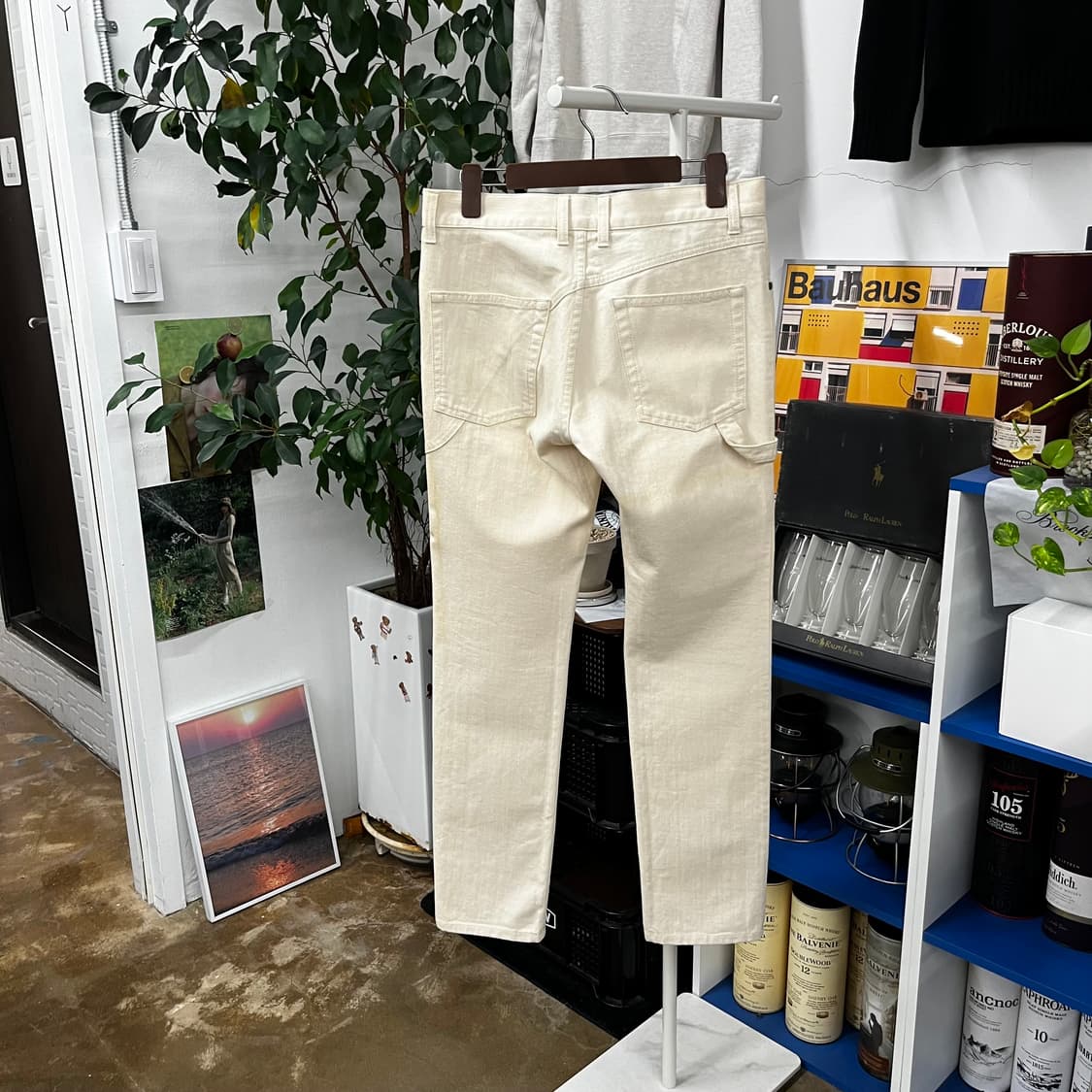 알렉산더맥퀸 서스펜더 데님팬츠 44 상품이미지4